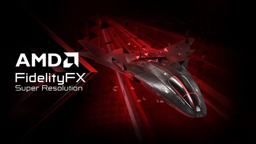 A marketing image for AMD&#039;s FidelityFX Super Resolution