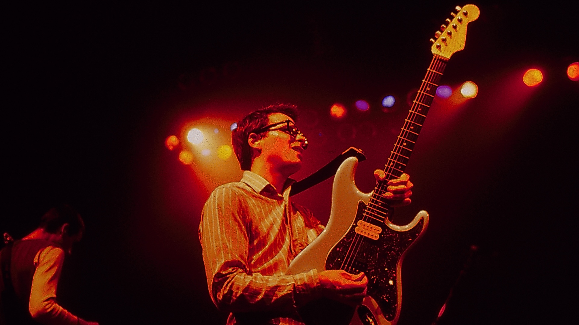 Rivers Cuomo on stage in 1994