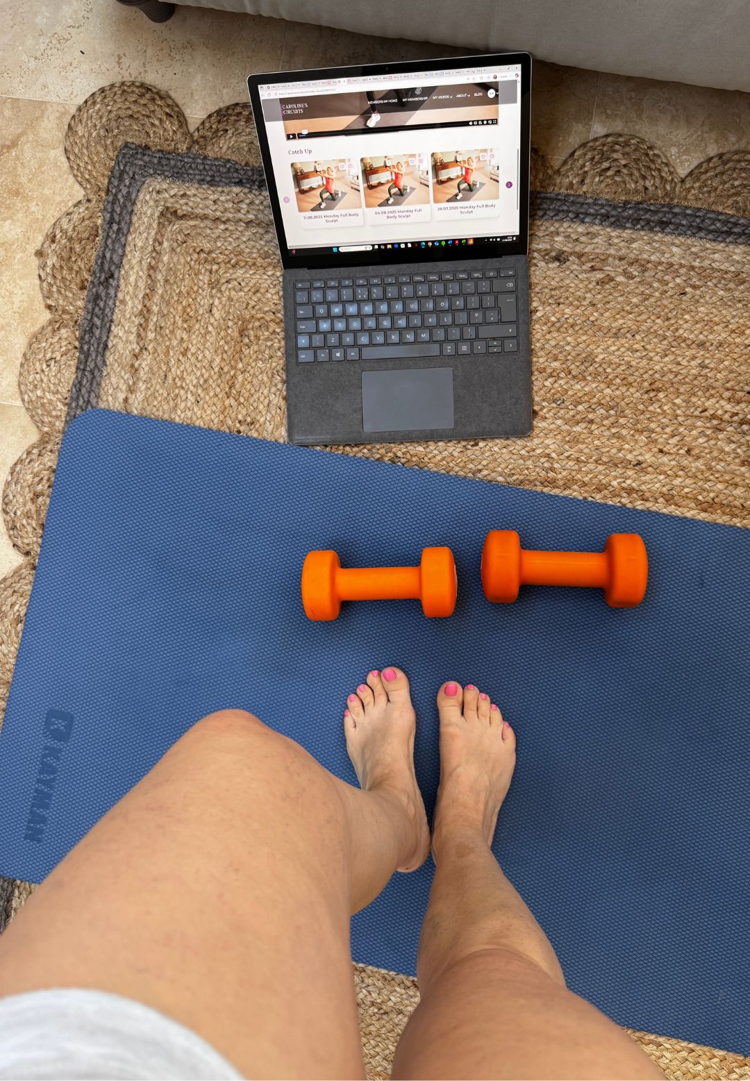 Health writer Anna Bartter trying Caroline&#039;s Circuits home workouts for two weeks