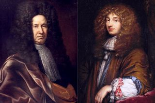 Giovanni Cassini (left) and Christiaan Huygens (right).