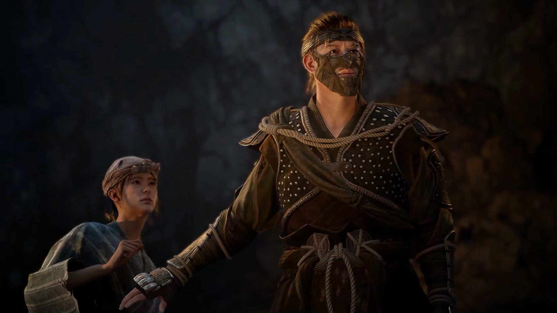 A player character defends an NPC in Tarae: The Unbound.