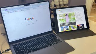 Using a MacBook and iPad with sidecar