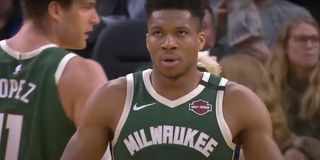 Giannis Antetokounmpo of the Milwaukee Bucks