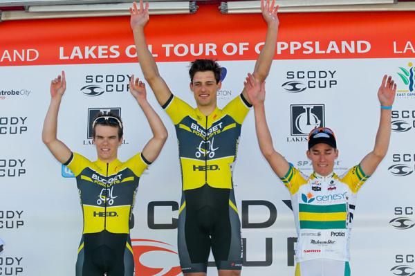 The podium is all smiles after the opening stage