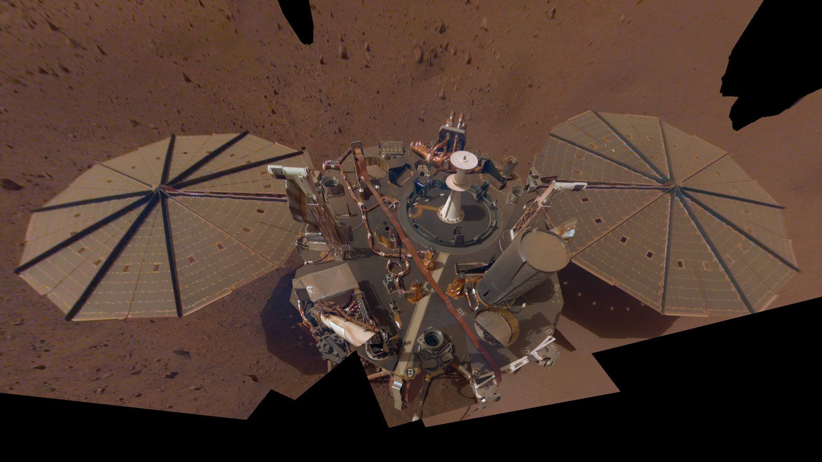 NASA InSight selfie on Mars.