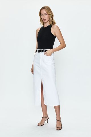 Alice Midi Skirt - White