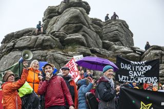 Lewis Winks from Right to Roam at Dartmoor protest