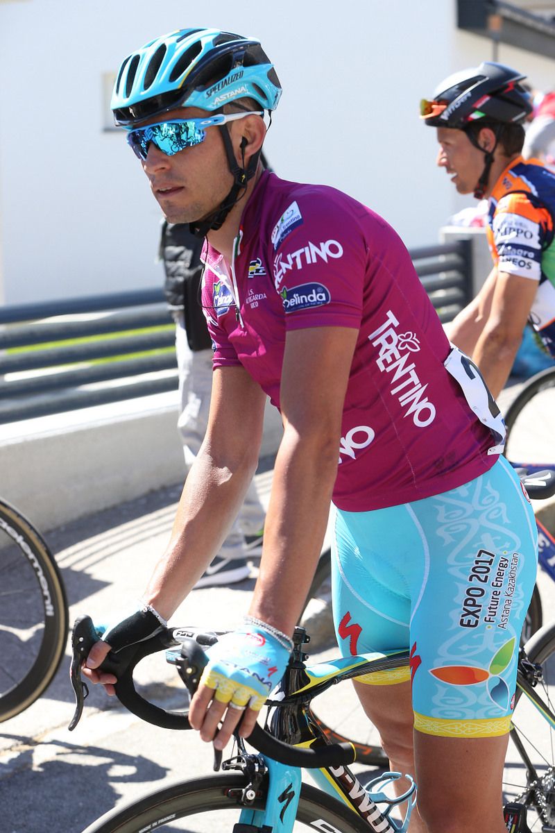Race leader Valerio Agnoli (Astana)