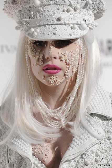 Lady Gaga at the amfAR Gala at New York Fashion Week, 10 February 2010