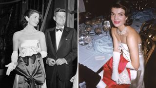 L-Jackie Kennedy and JFK, R-Jackie Kennedy