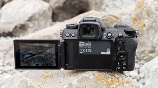 Nikon Z6 III with the screen folded outwards