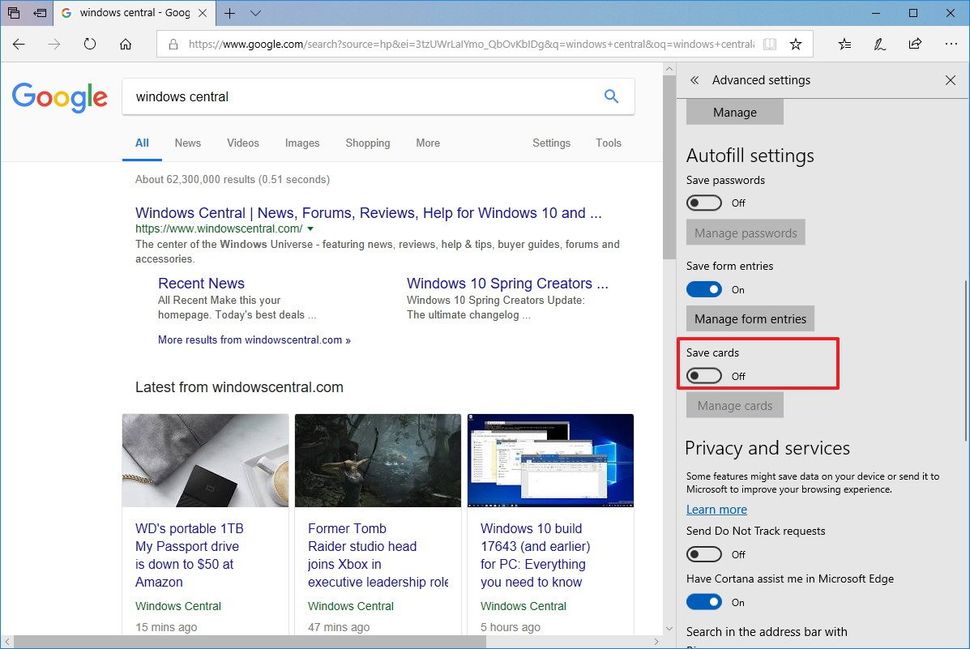 How To Manage Microsoft Edge Autofill Settings | Windows Central