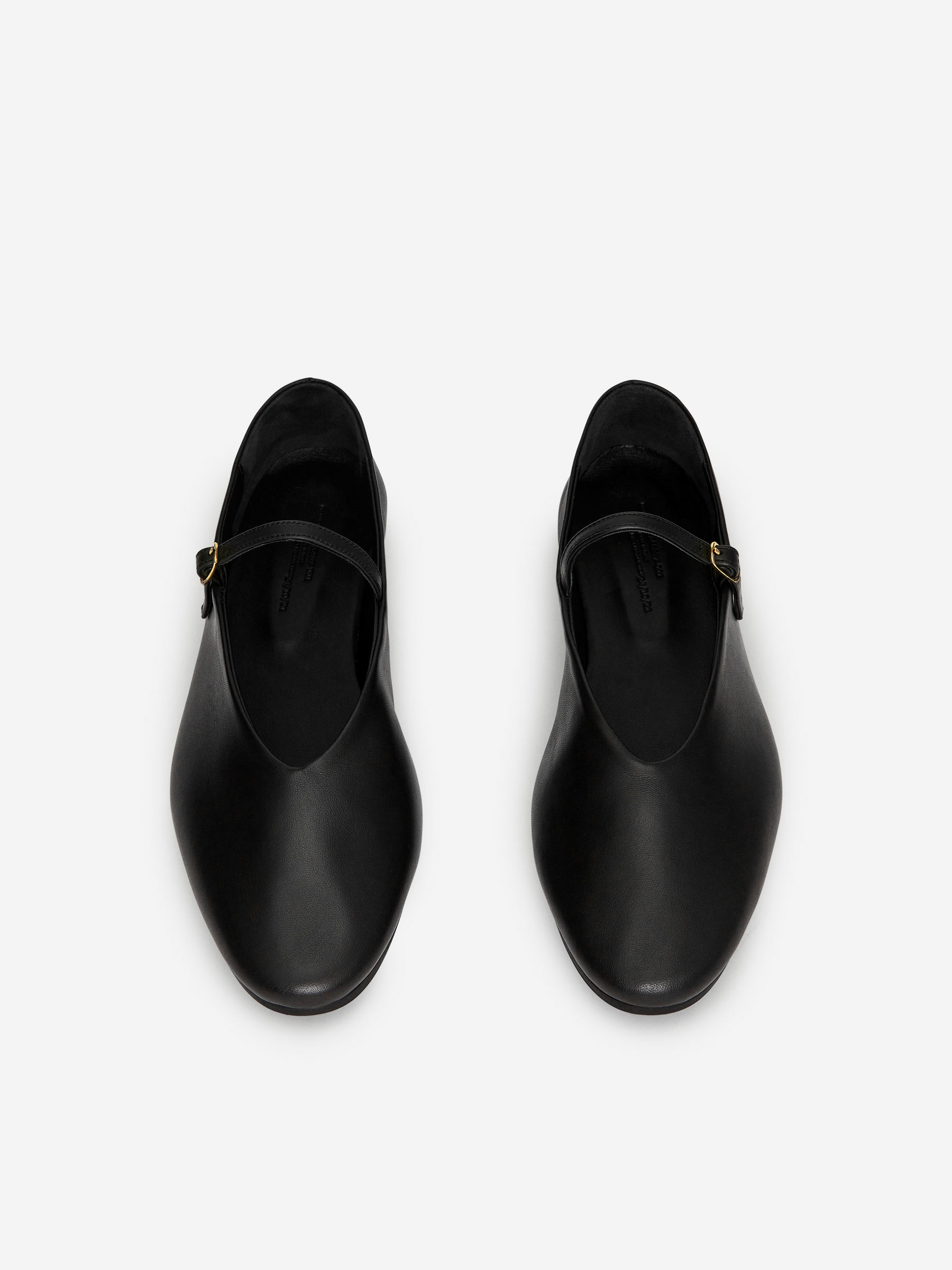 Leather Mary Jane Flats 
 Black 
 Women 
 Arket Gb