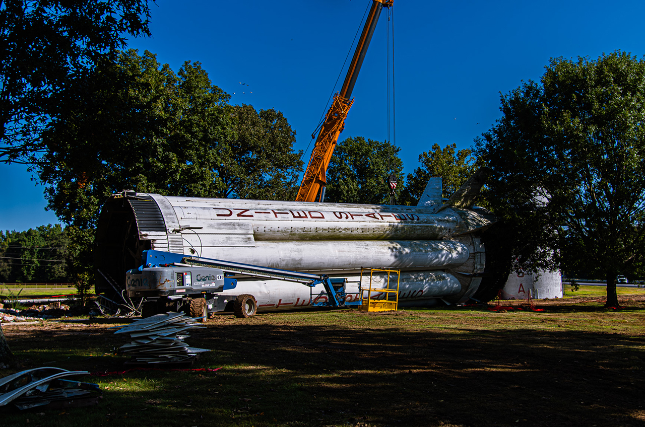 Apollo Artifacts: NASA Salvages Parts From Alabama's Rest Stop Saturn ...