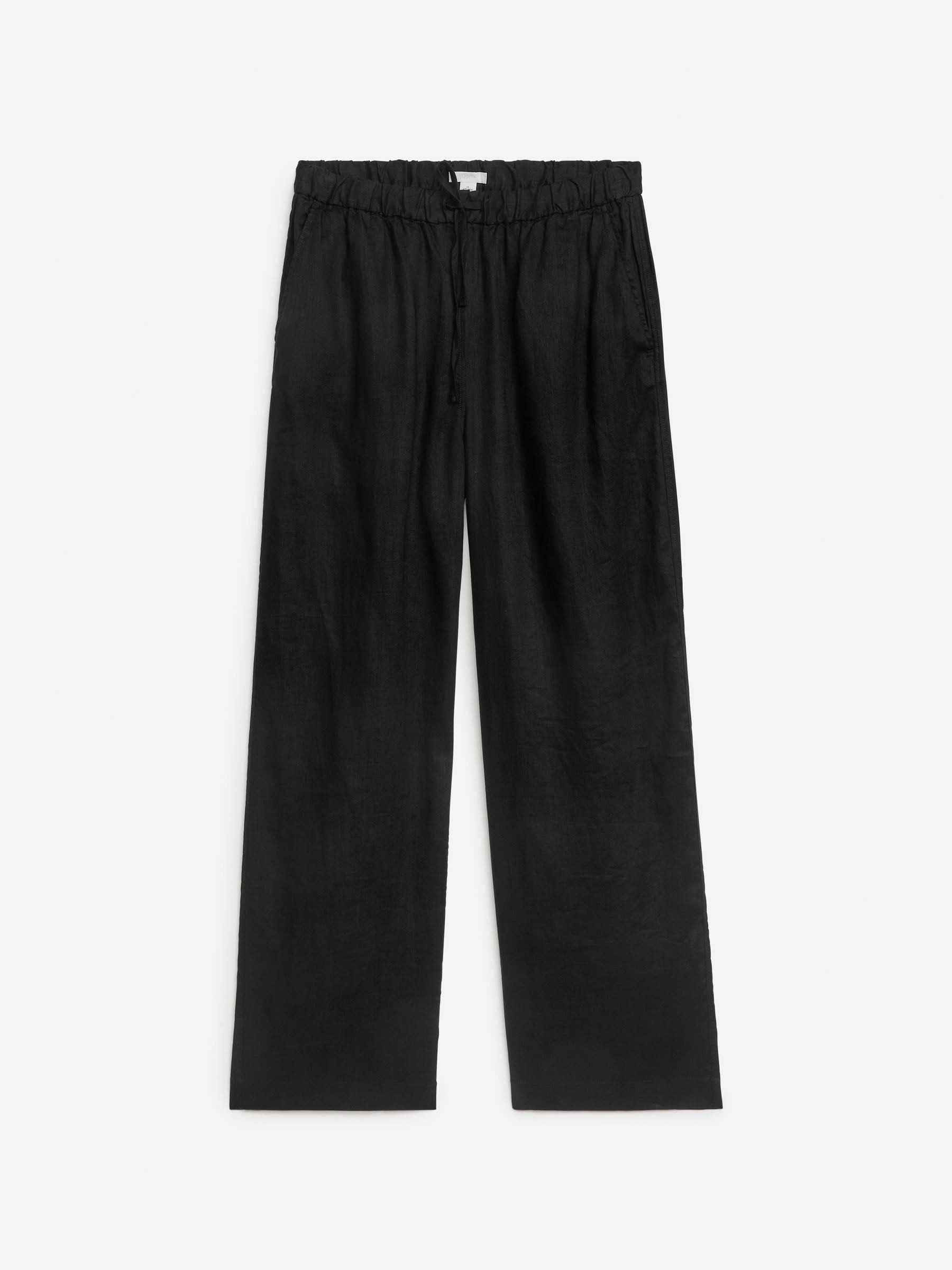 Linen Drawstring Trousers – Black – Women – Arket Gb