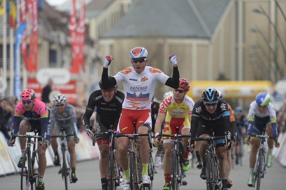 Alexander Kristoff wins his second consecutive stage at Driedaagse De Panne.
