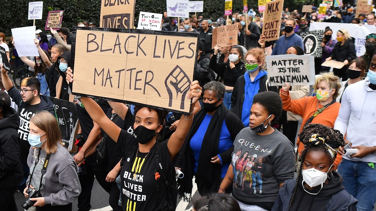 Black Lives Matter protesters in London 