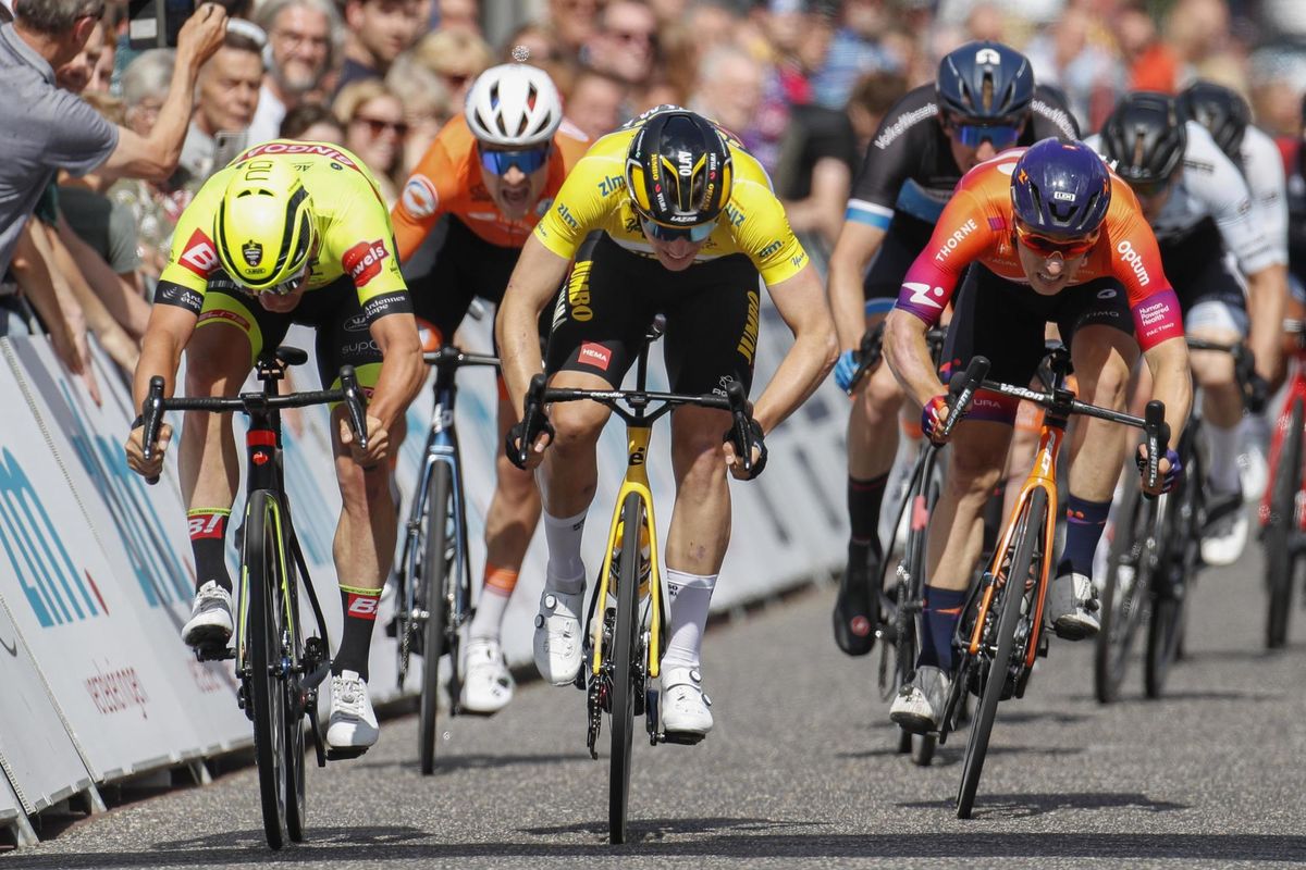 ZLM Tour 2022 33rd Edition 4th stage Willebrord Mierlo 195 km 11062022 Timothy Dupont BEL Bingoal Pauwels Sauces WB Olav Kooij NED Team Jumbo Visma photo Dion KerckhoffsCVSprintCyclingAgency2022