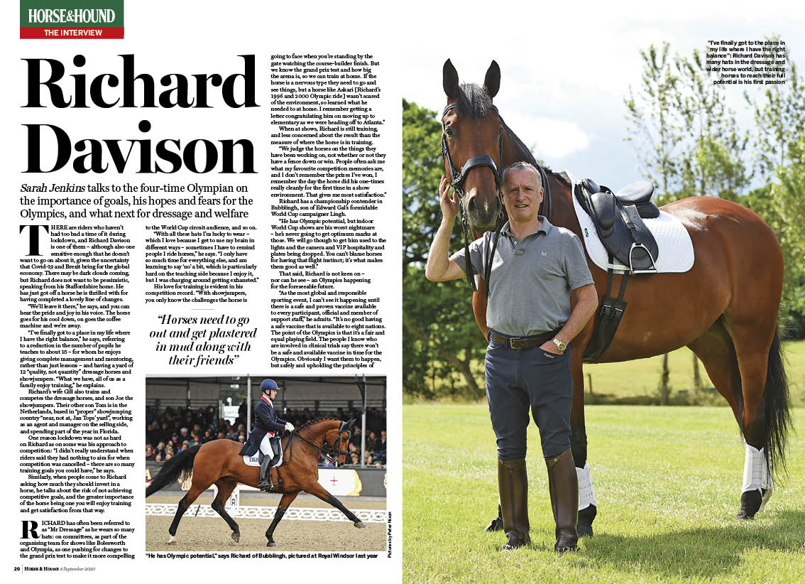 FT 3pp H&amp;amp;H interview Richard Dav