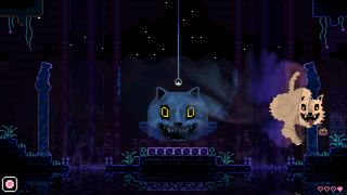 Animal Well - several spooky enemies at night