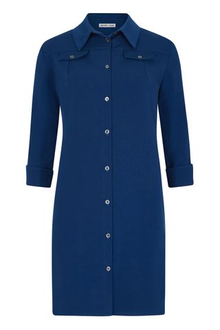 Petite Blue Shirt Dress