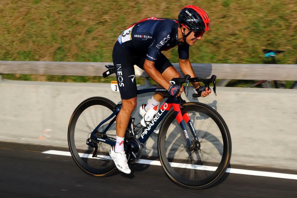 VILLARDDELANS FRANCE SEPTEMBER 15 Richard Carapaz of Ecuador and Team INEOS Grenadiers during the 107th Tour de France 2020 Stage 16 a 164km stage from La TourDuPin to VillardDeLans 1152m Auberge de la Cte 2000 TDF2020 LeTour on September 15 2020 in VillardDeLans France Photo by Michael SteeleGetty Images