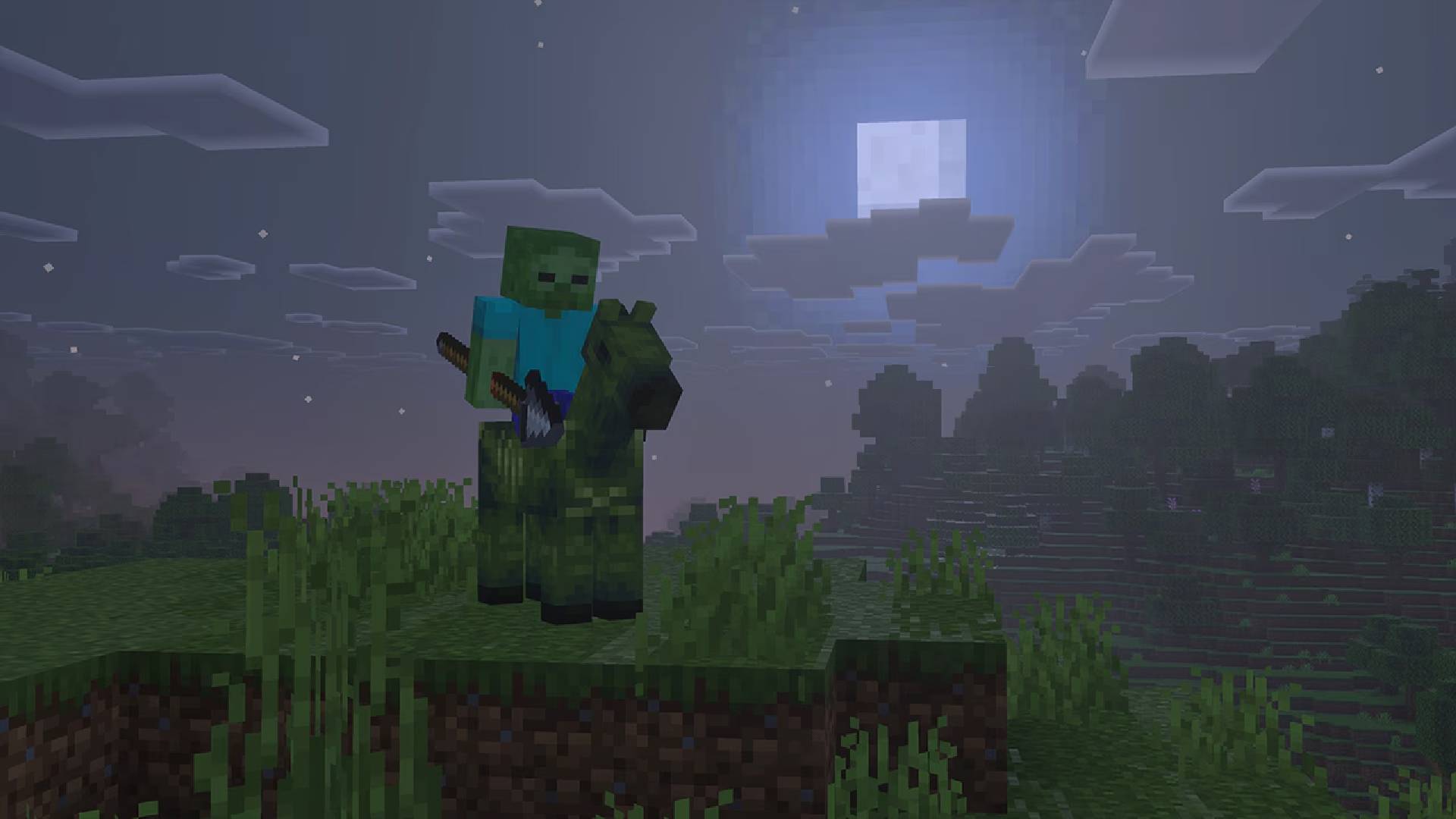 Mounts of Mayhem update in Minecraft