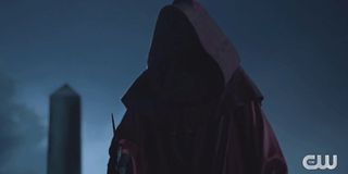 Legacies Season 2 hooded figure with knife The CW