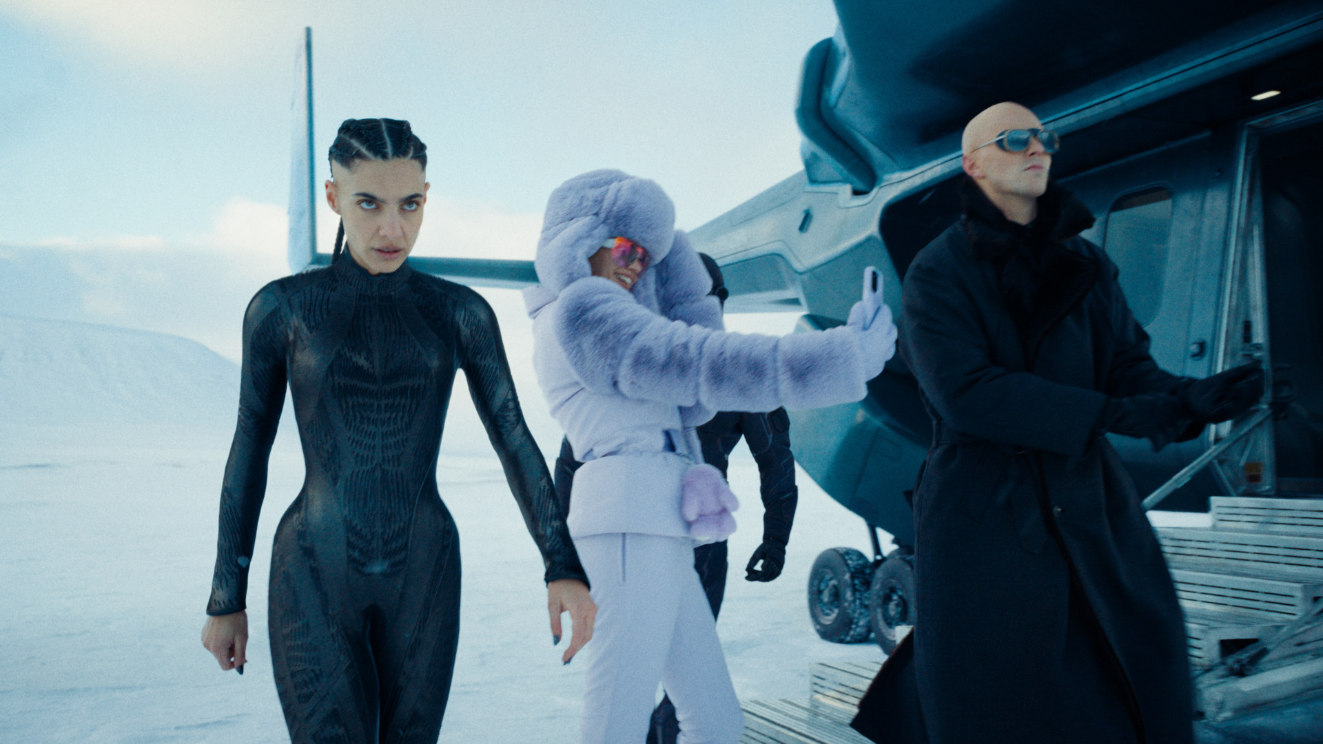 Nicholas Hoult as Lex Luthor, Sara Sampaio as Eve Tessmacher, María Gabriela de Faría as The Engineer in Superman
