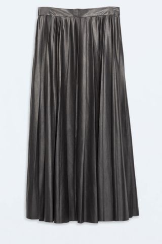 Zara Black Leather Midi, £39.99