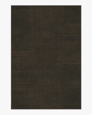 brown round area rug