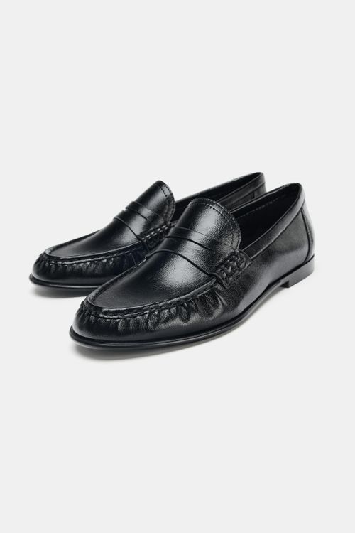Soft Gathered Loafers