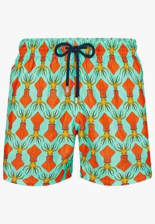 Vilberequin 50th anniversary swimming trunks with octopus print