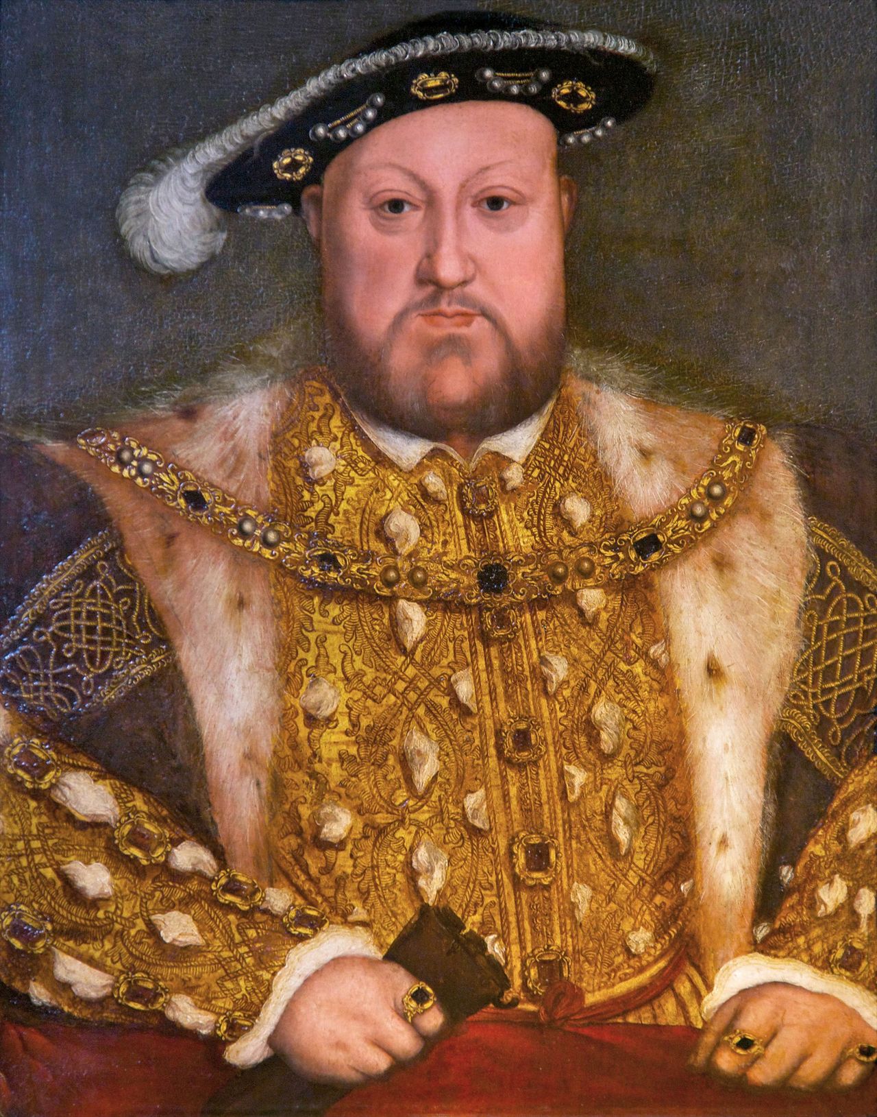 Henry VIII, 1560–80, 18¼in by 15in, after Hans Holbein the Younger (1497/8–1543), Royal Collection Trust.