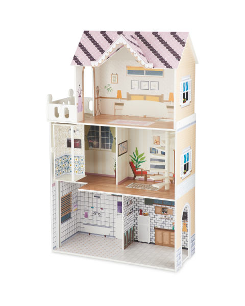 Wooden Open Plan Dolls House
