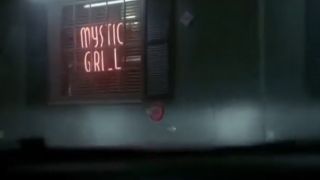 A neon sign for the Mystic Grill in The Vampire Diaries