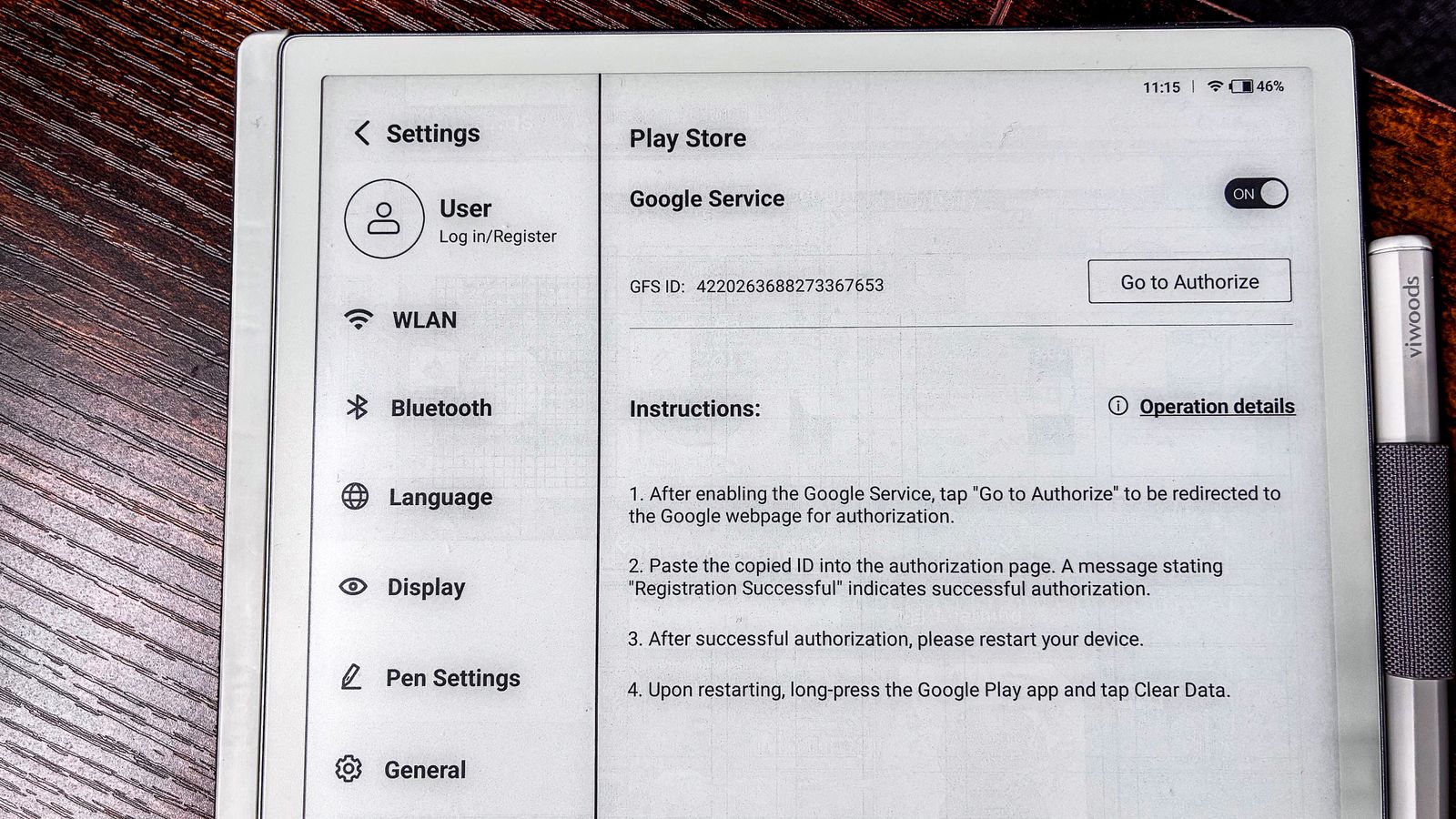 Getting access to the Play Store on the ViWoods AiPaper