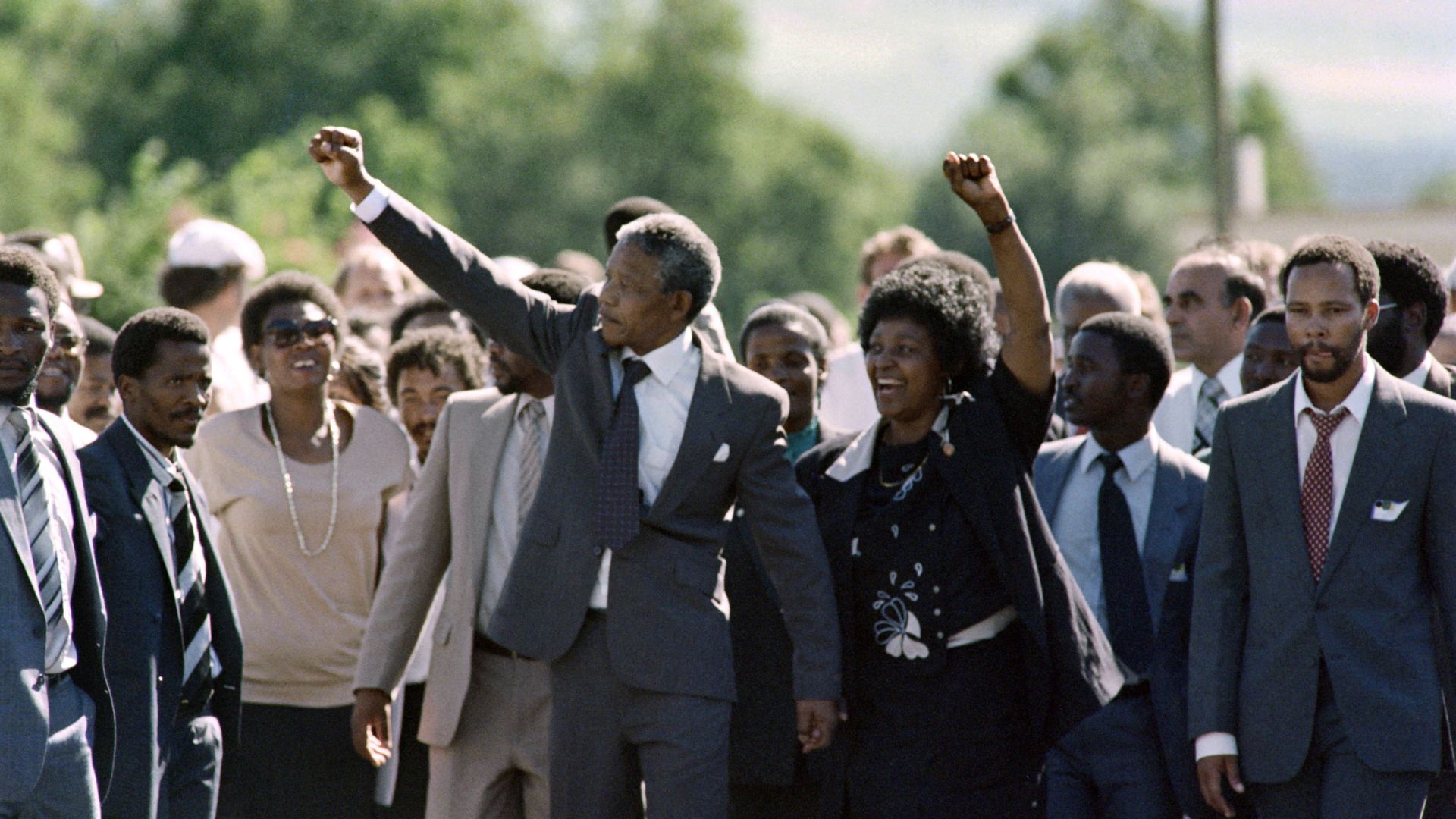 Nelson Mandela and Winnie Mandela