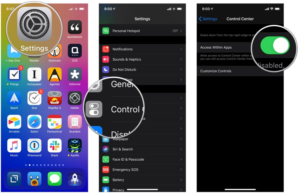 Open Control Center Ios Control Center on iPhone and iPad: The ultimate guide | iMore