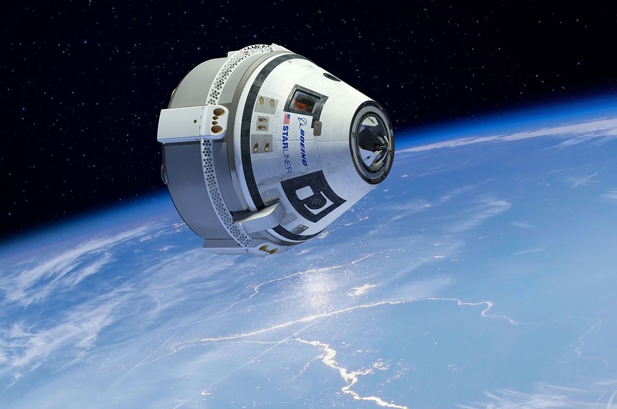 Artist’s illustration of Boeing&#039;s CST-100 Starliner in orbit. 