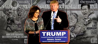 Sarah Palin and President Trump.
