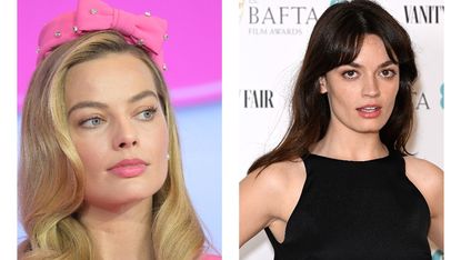 Side by side of Margot Robbie and Emma Mackey