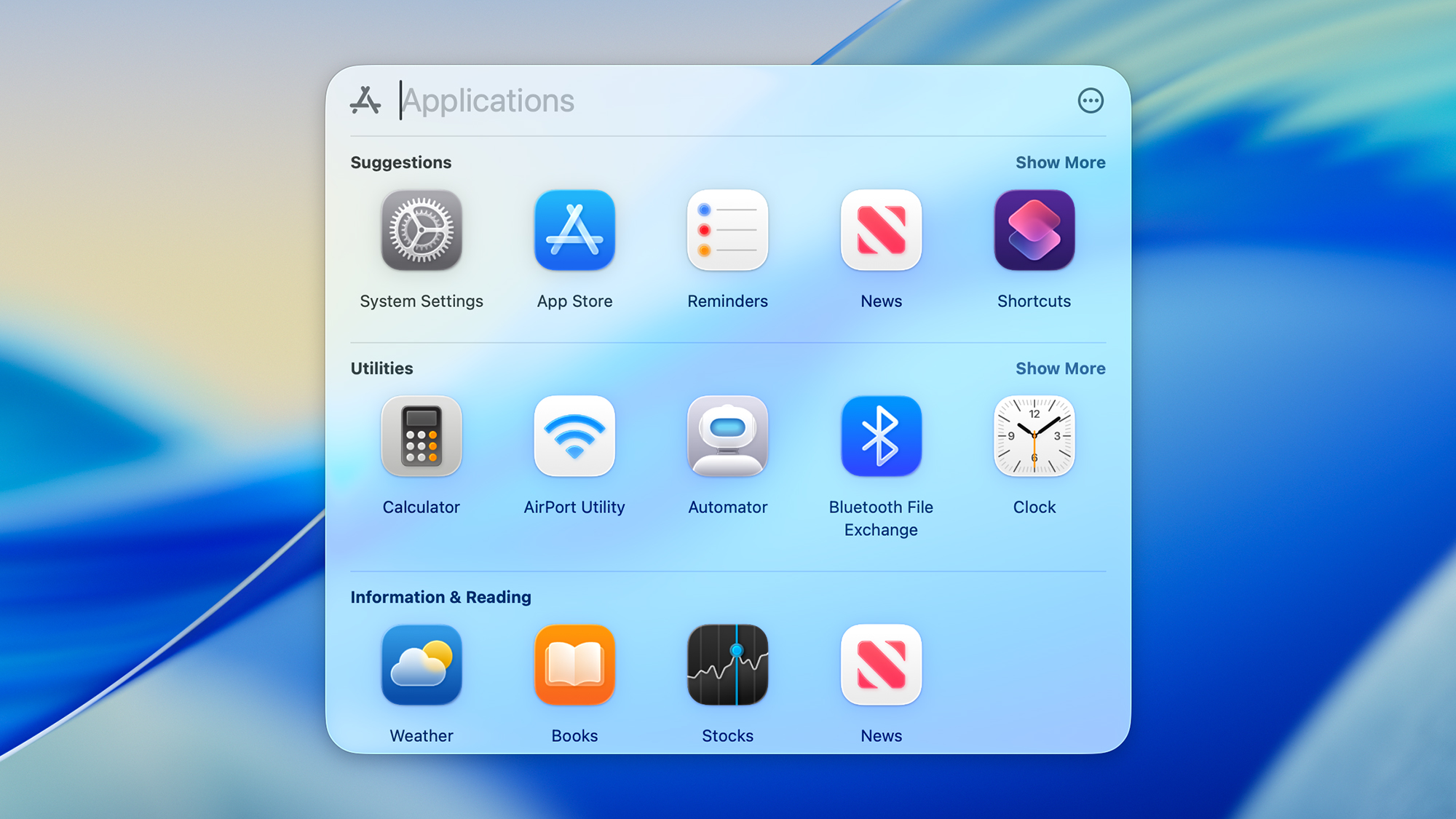 macOS Tahoe 26 screen