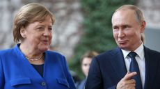 Angela Merkel and Vladimir Putin in 2020