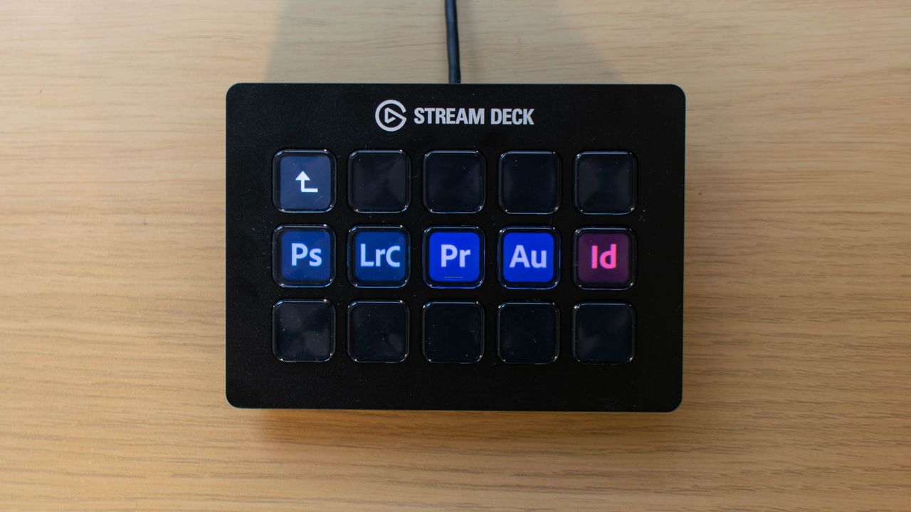 Birds-eye view of Elgato Stream Deck