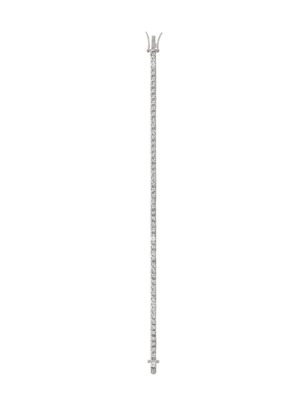 Kate 3mm Round Cut, Lab White Sapphire Silver RiviÈre Bracelet