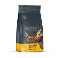 Reveal Natural Complete &amp; Balanced Grain-Free Chicken Recipe Dry Cat Food, 3-lb bag | 30% off at ChewyWas $14.98 Now $10.49 (using code CYBER30)