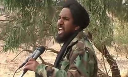 A still image from a 2008 video shows al Qaeda's former second-in-command, Abu Yahya al-Libi, who was reportedly killed by a U.S. drone strike in northwest Pakistan.