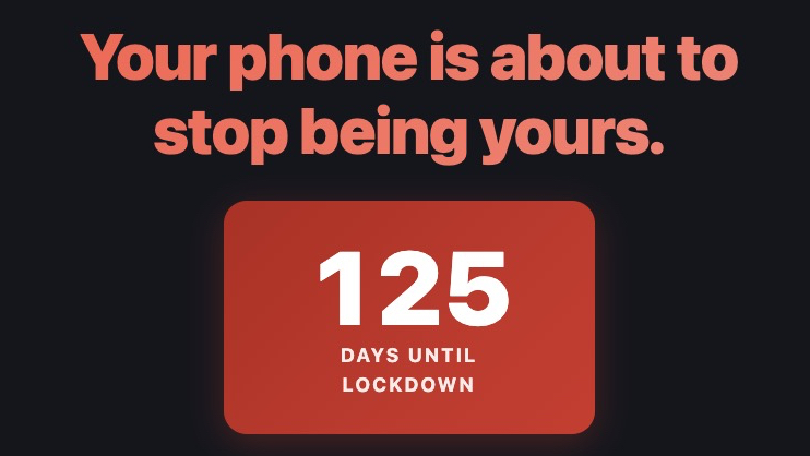 A countdown on the Keep Android Open site