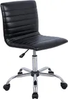 Home Office Chair Computer Chair Adjustable Height Ribbed Low Back Armless Swivel Conference Room Task Desk Chair